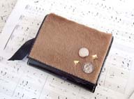 ハラコベージュ財布